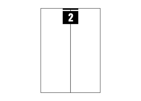 Twist 'n' Click Labels Blank, Print your own Labels (10 per pack)